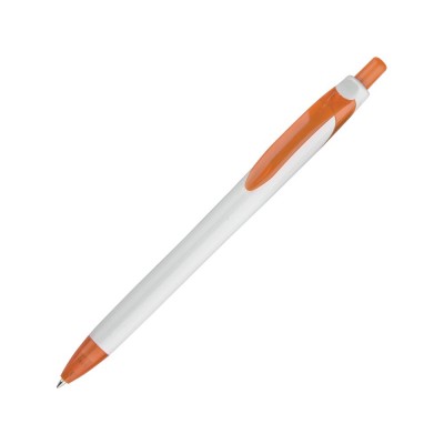 Ручка шариковая "Каприз" белый/оранжевый