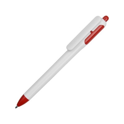 Ручка шариковая с белым корпусом и цветными вставками