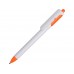 Ручка шариковая с белым корпусом и цветными вставками