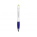 Ручка шариковая с восковым маркером белая/синяя