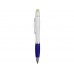 Ручка шариковая с восковым маркером белая/синяя